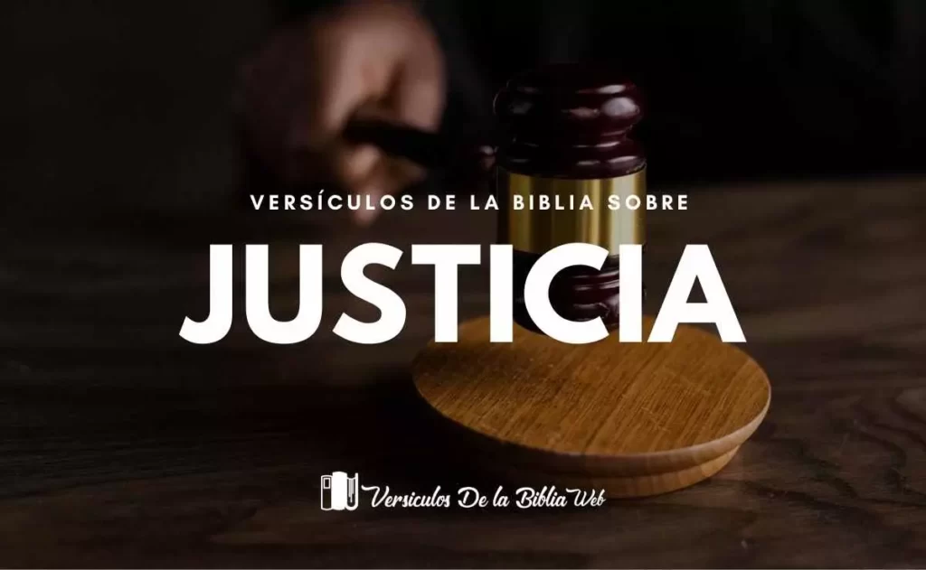 Versículos de la Biblia sobre la Justicia